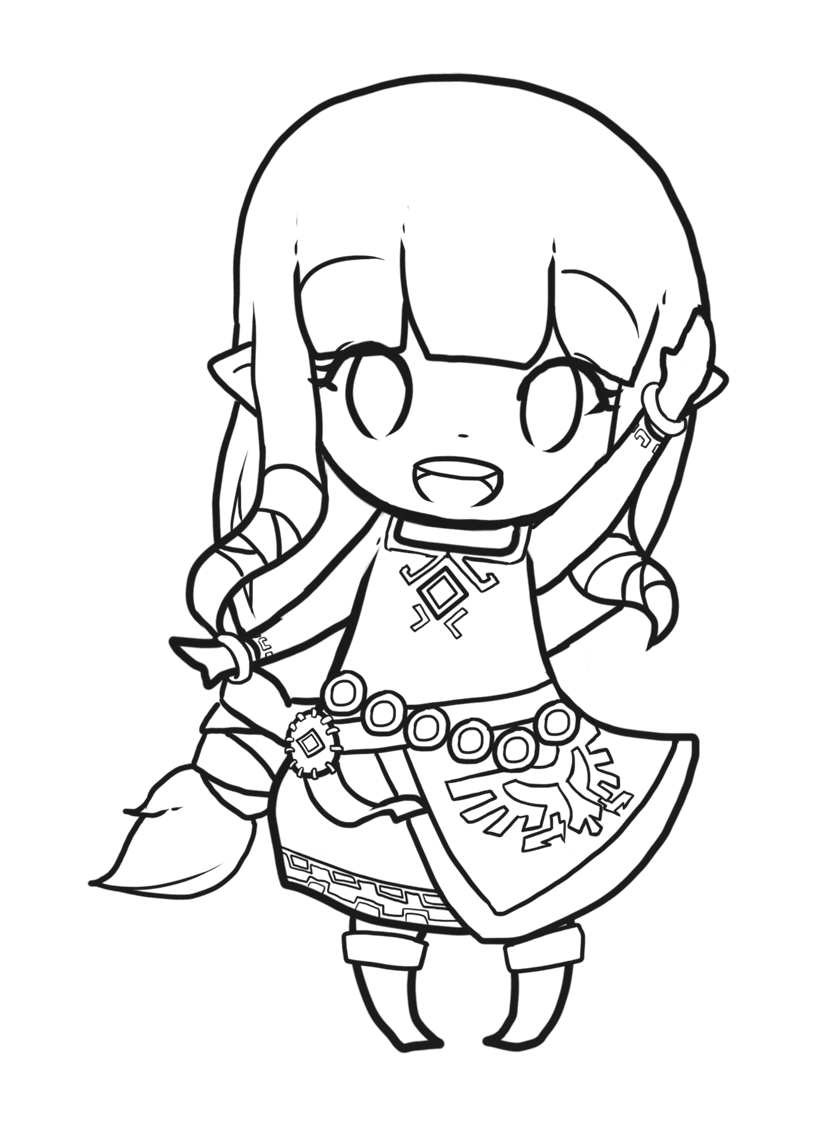 818x1128 Zelda Drawing, Picture