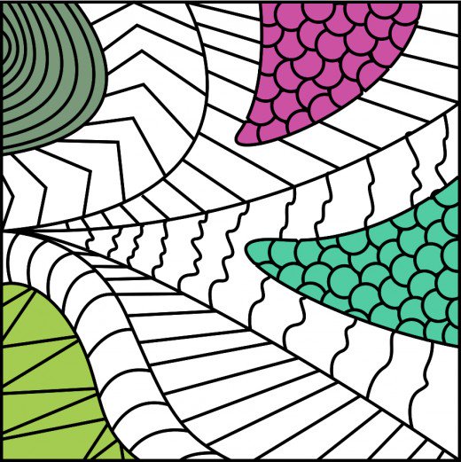520x521 How To Create A Great Zendoodle Or Zentangle Pattern Feltmagnet