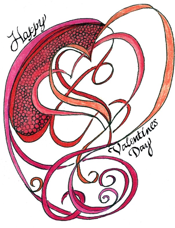 604x784 Zen Doodle Drawing Rhobin's Garden