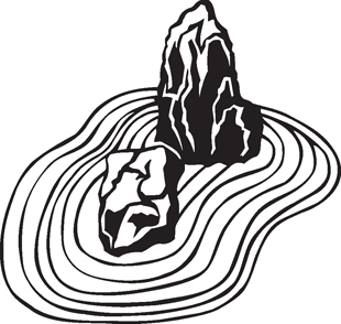 310x294 Zen Garden Decal Religions Decals Custom Lettering