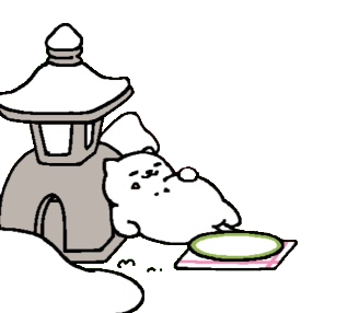 318x286 Transpurrent Nekos! Tubbs In The Snowy Zen Garden With An Empty