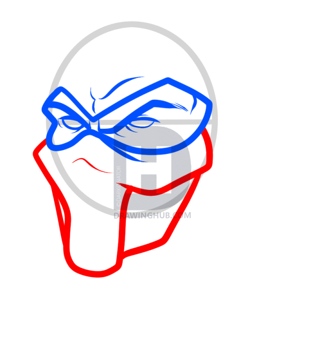 628x720 How To Draw Sub Zero Easy, Mortal Kombat, Step