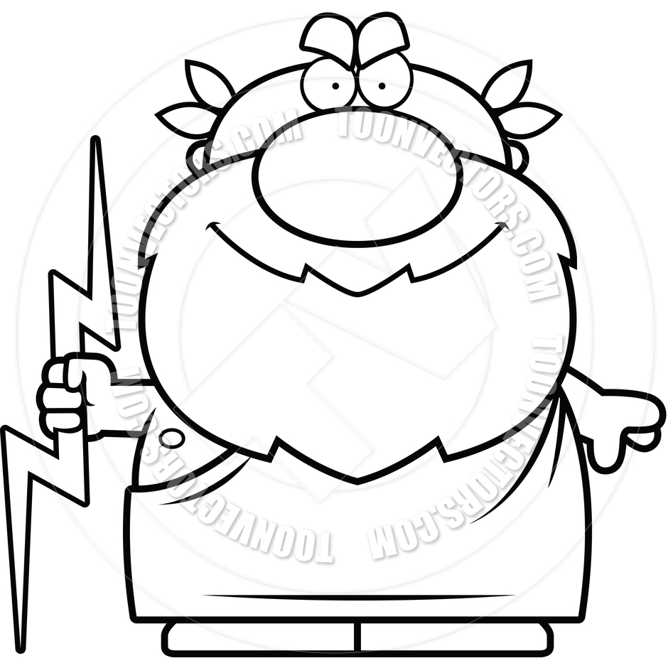 940x940 Zeus Clipart Black And White
