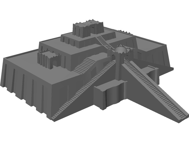 800x600 Ziggurat Drawing Sumerian For Free Download