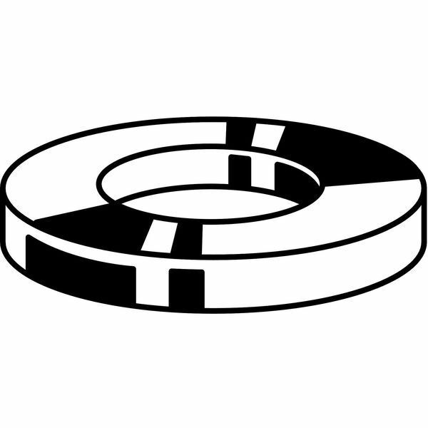 600x600 X Mm Od Zinc Plated Finish Steel Flat Washers, Pk