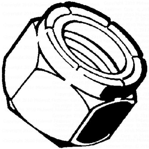 500x500 Midwest Grade Zinc Nylon Insert Lock Nut