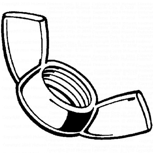500x500 Midwest Zinc Wing Nut