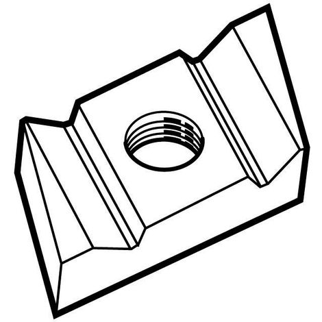 470x470 T Head Thread Platesslide Nuts Steel Zinc Plated