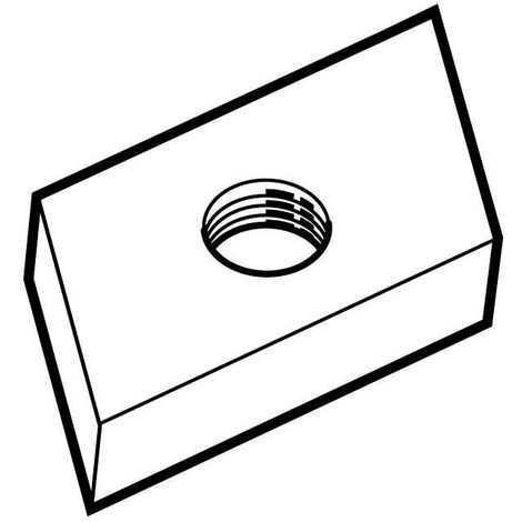 470x470 T Head Thread Platesslide Nuts Steel Zinc Plated