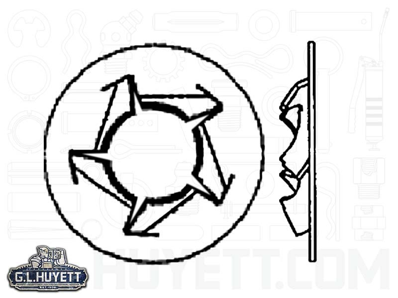 800x600 Tinnerman Pushon Retainer X Screw Size Zinc G L