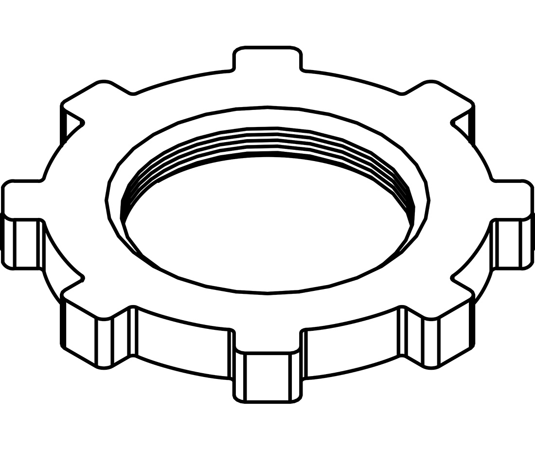 1100x925 Zinc Locknut