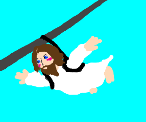 300x250 Sweet Jesus On A Zip Line