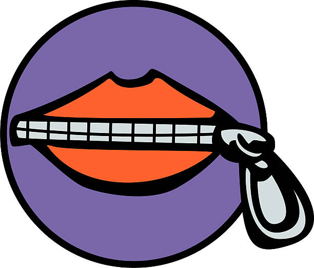 Zipped Lips Drawing Free download on ClipArtMag