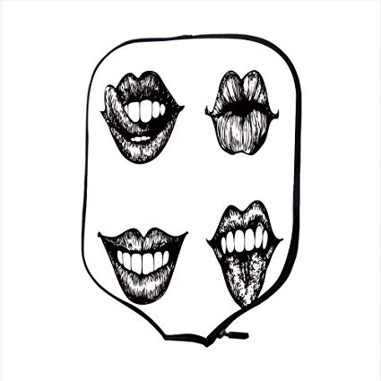 425x425 Neoprene Pickleball Paddle Racket Cover Case, Kiss