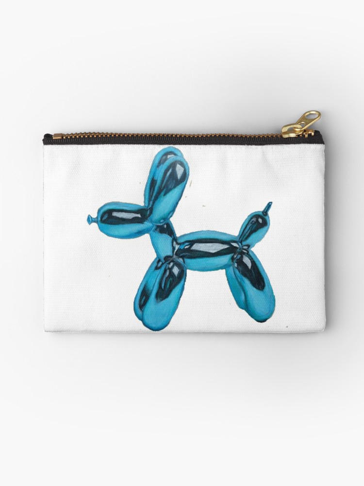 750x1000 Metal Balloon Dog Drawing Zipper Pouch