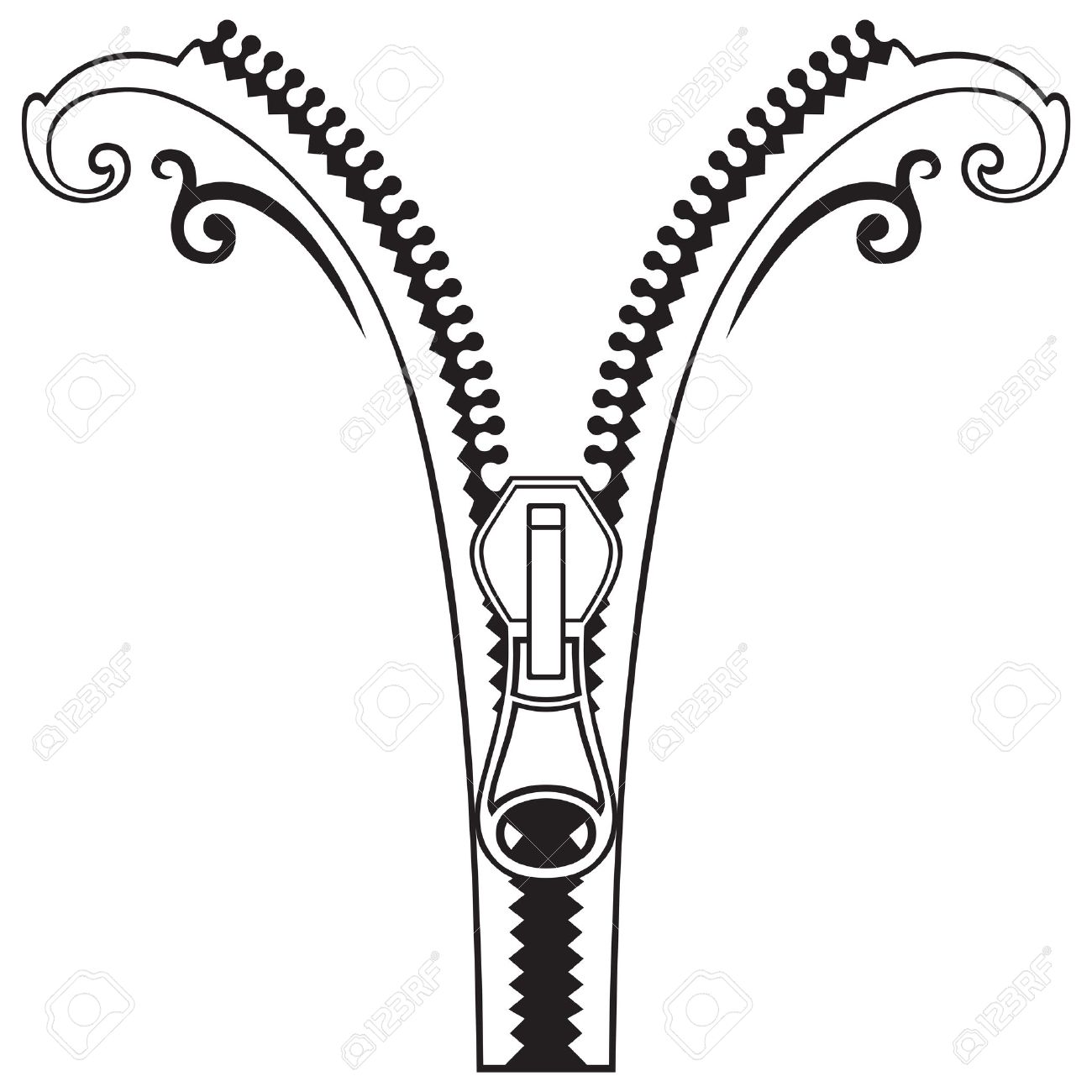 1300x1300 Zipper Drawing For Free Download
