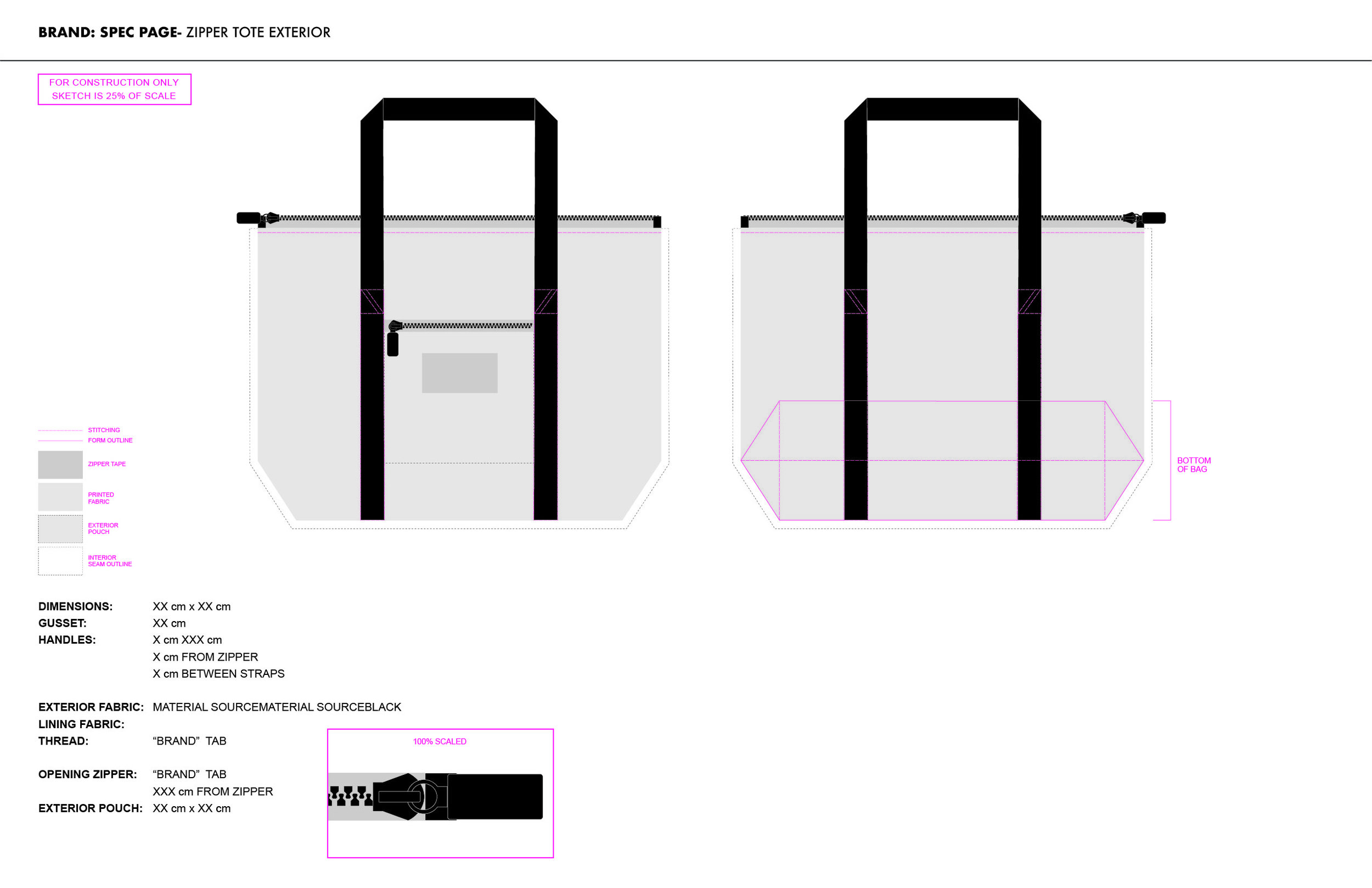 Zipper Technical Drawing | Free download on ClipArtMag