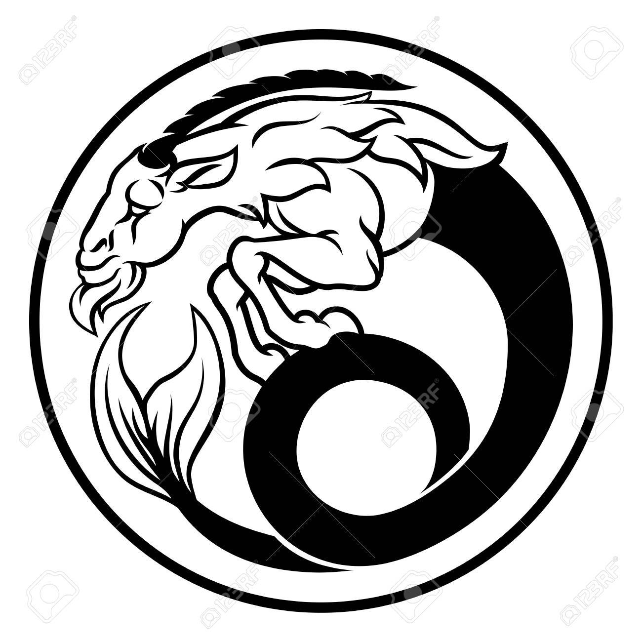 1300x1300 Cute Capricorn Drawings Of Sign Illustration Claws Draw Symbol