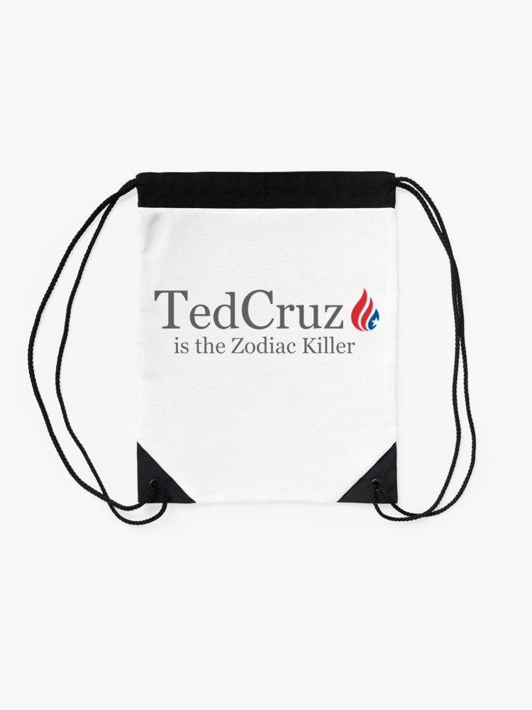 750x1000 ted cruz is the zodiac killer drawstring bag
