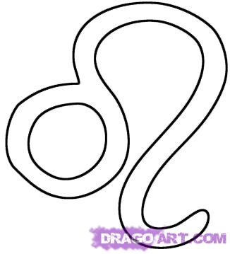 326x359 How To Draw Zodiac Sign Leo, Step