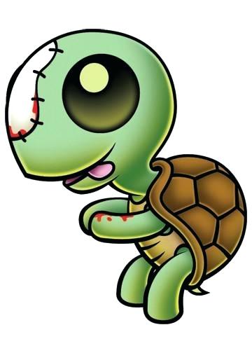 360x504 cute cartoon zombies zombie turtle temporary tattoo zombies