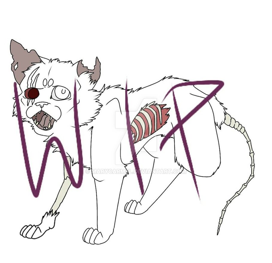 909x879 Zombie Cat Halloween Ych!!!