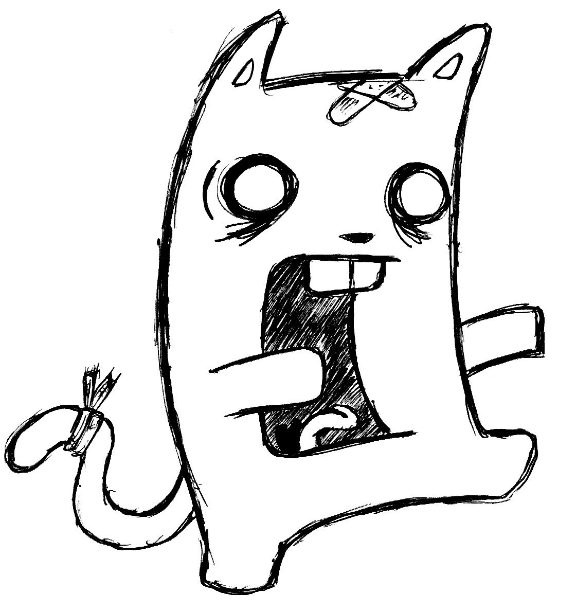 1120x1188 zombie cat drawing the zombies zombie zombie brains cats