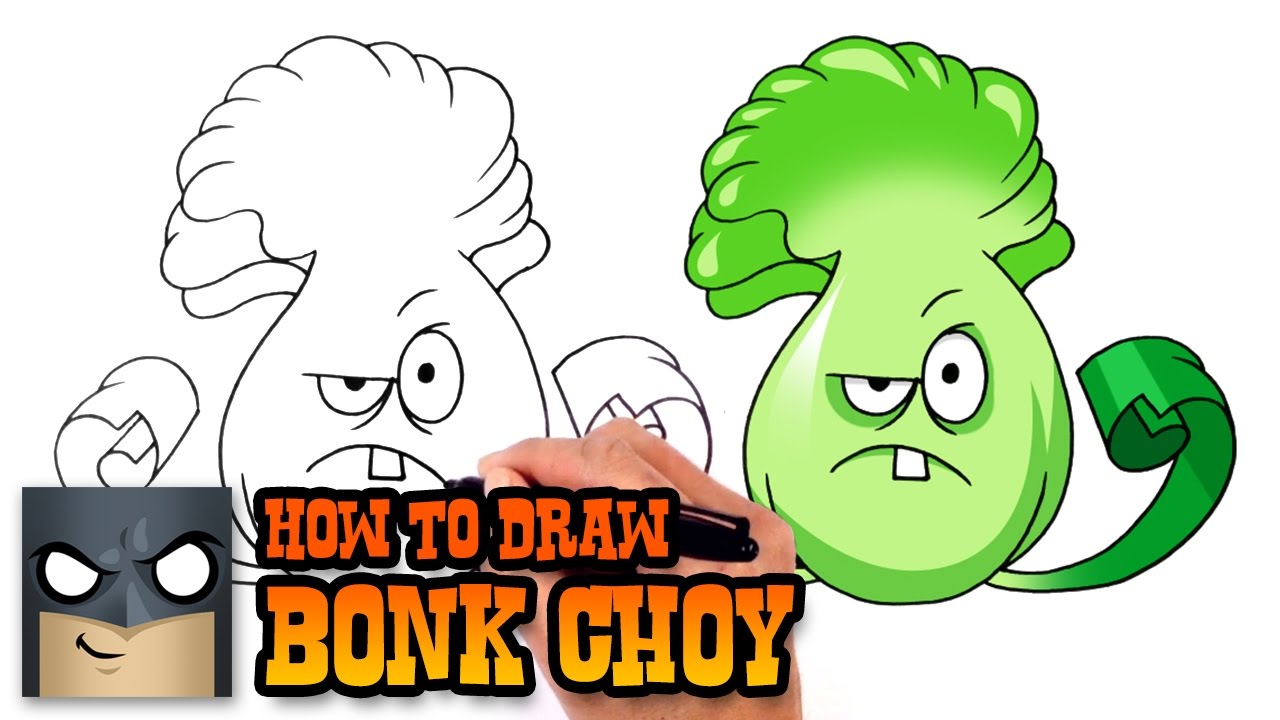 1280x720 How To Draw Plants Vs Zombies Bonk Choy