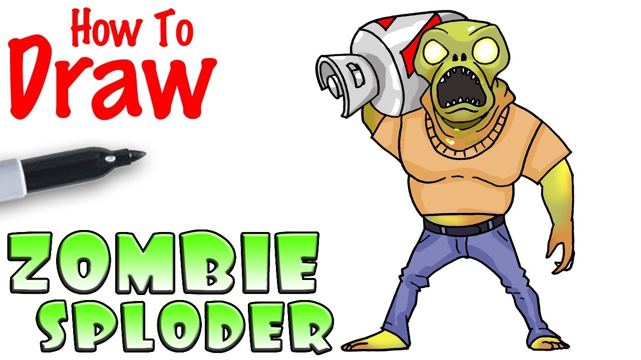 1280x720 How To Draw Sploder Zombie Fortnite