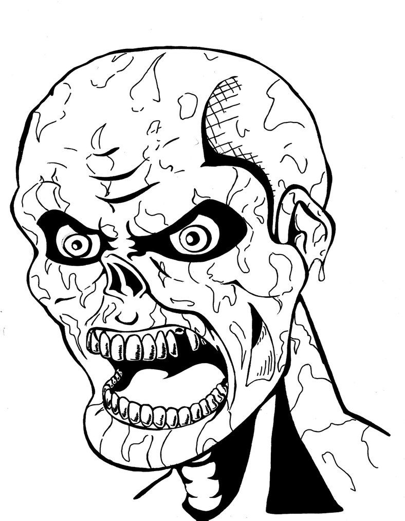 788x1013 Drawing Zombie Printable Coloring Pages