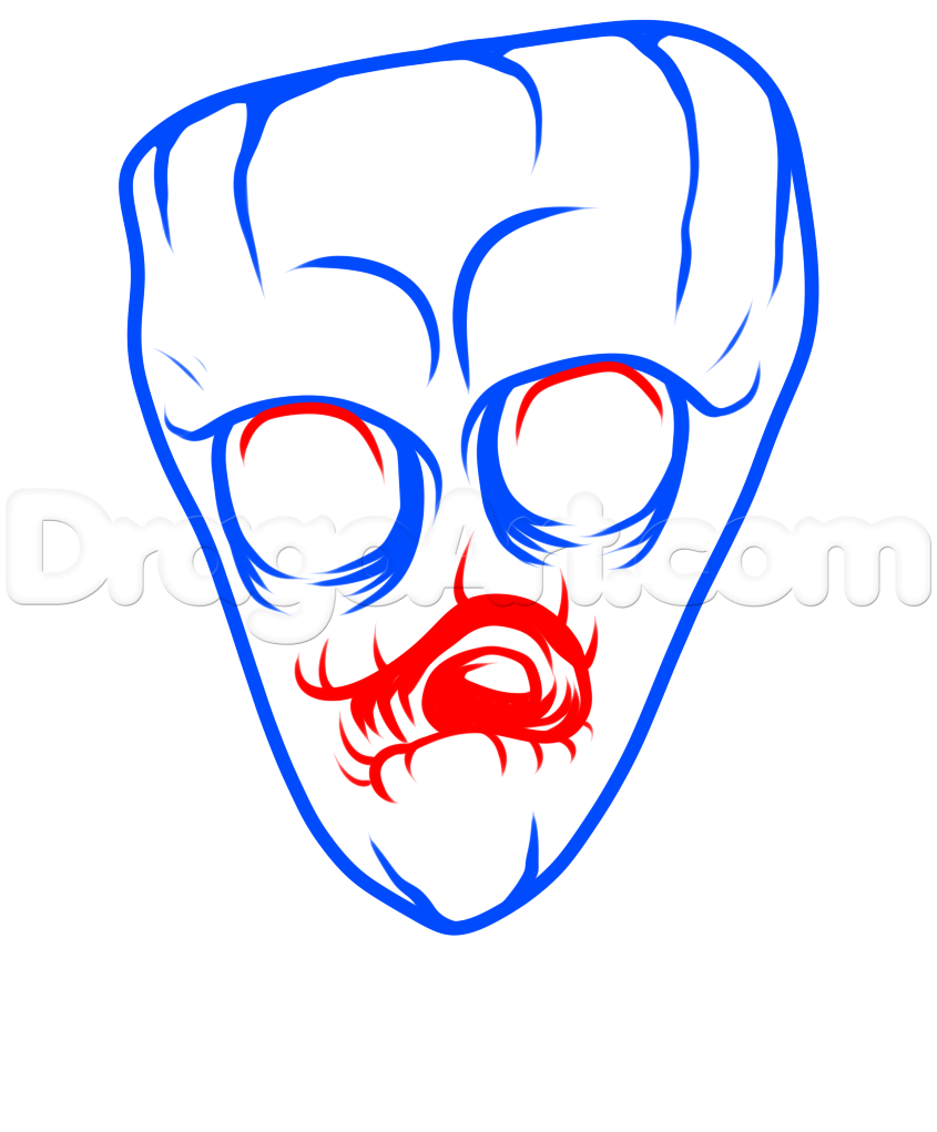 845x1021 Draw Candy Corn Zombie, Step