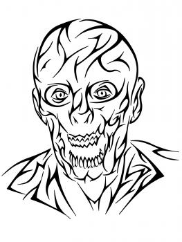 263x350 How To Draw A Tribal Zombie, Tribal Zombie Tattoo, Step