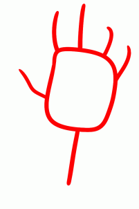 201x302 How To Draw A Zombie Hand, Step