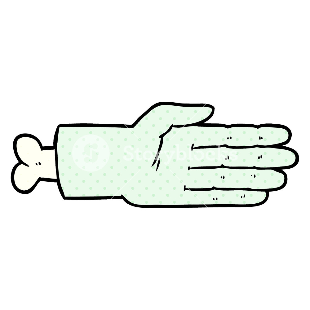 1000x1000 Cartoon Zombie Hand Royalty Free Stock Image