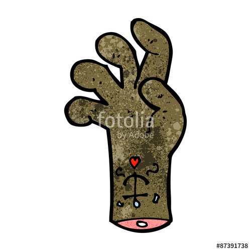 500x500 Cartoon Zombie Hand Stock Image And Royalty Free Vector