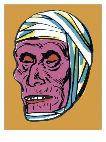 366x488 Zombie Head Print