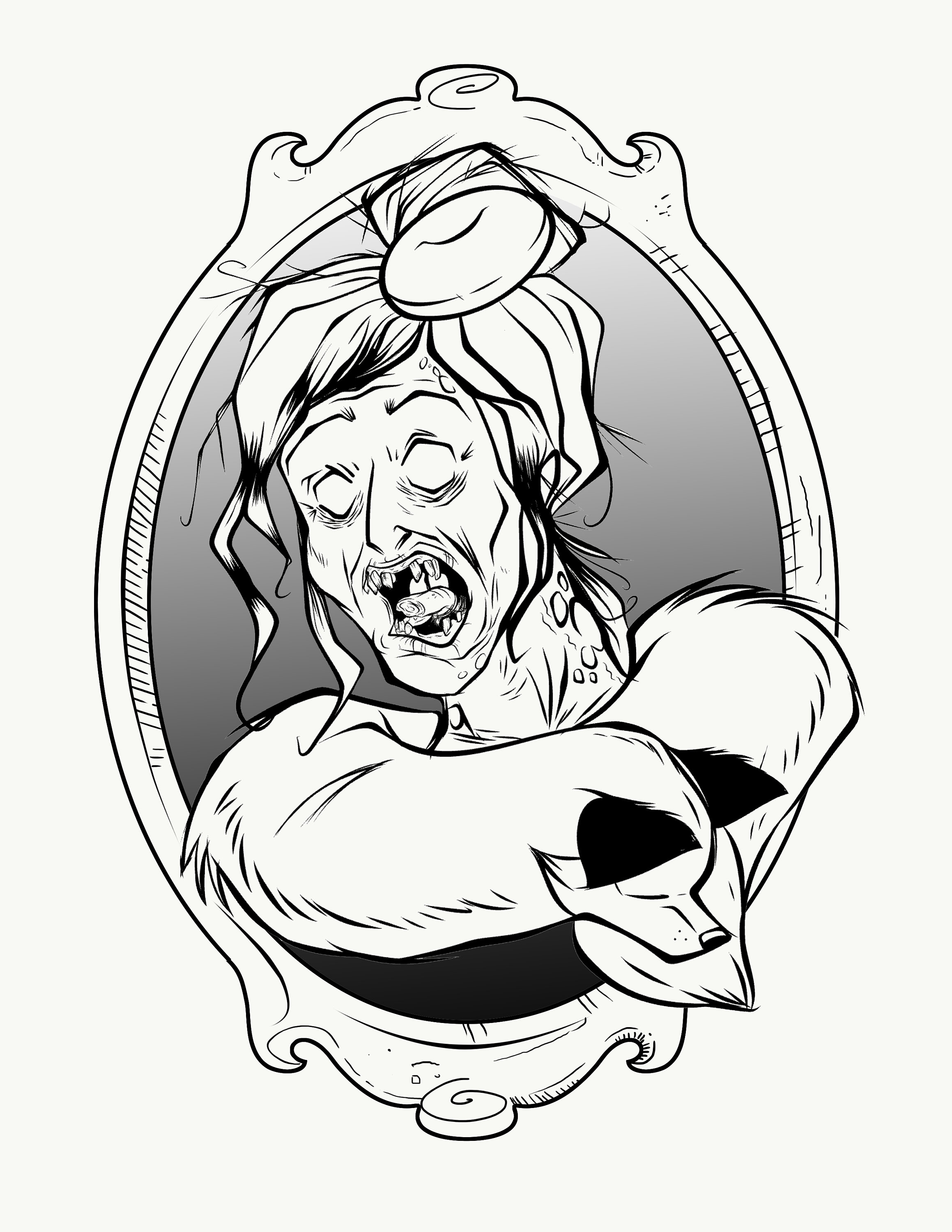 2318x3000 Digital Download Zombie Colouring Sheet Etsy