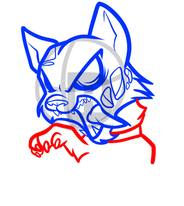 645x720 How To Draw A Zombie Cat, Zombie Cat, Step