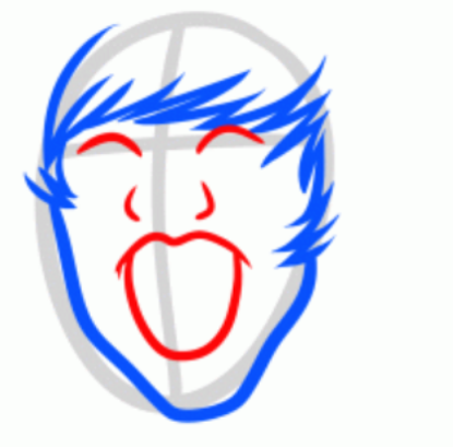 415x409 How To Draw Justin Bieber Zombie