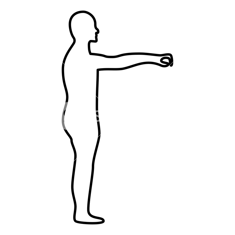 1000x1000 Zombie Icon Black Color Vector Illustration Flat Style Outline