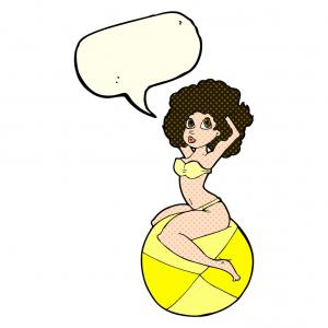 300x300 Zombie Pinup Girl Nailed Cross Vector Sohadacouri