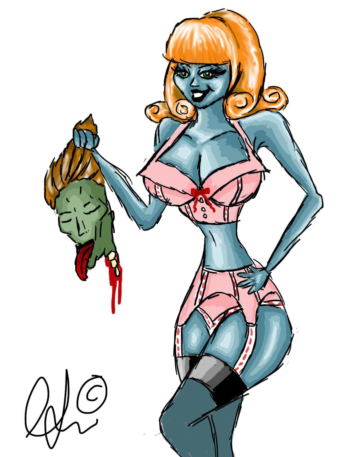 1200x1600 Pin Up Zombie