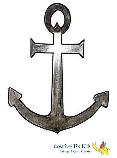 395x535 How To Draw An Anchor