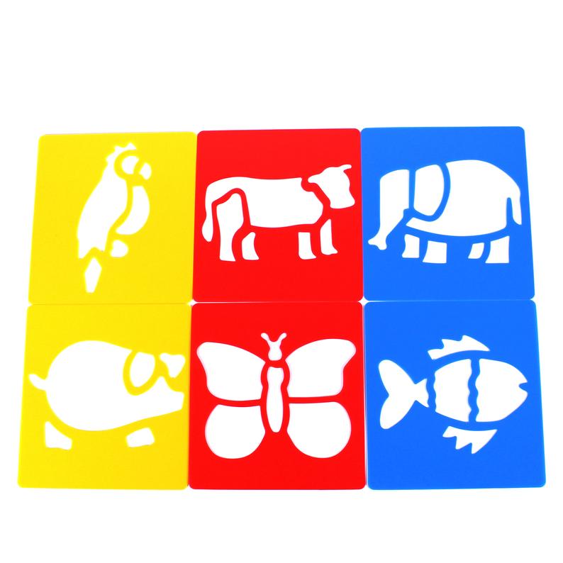 794x794 Plastic Zoo Farm Animal Art Stencils Template Set Of For Etsy