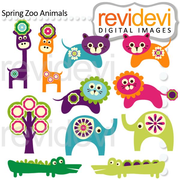600x600 Zoo Animals Clipart For Kids