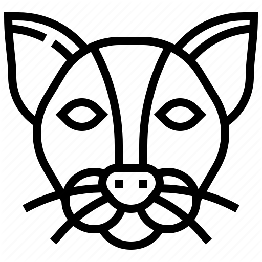 512x512 Animal, Cat, Drawing, Wildcat, Zoo Icon