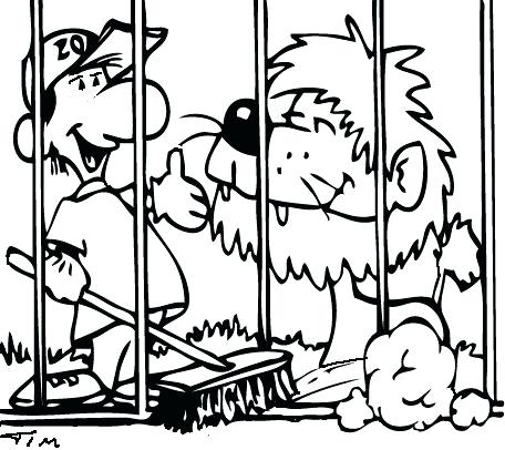 456x406 zoo keeper coloring