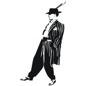 280x280 Vintage Wedding Lowrider Art, Gangster