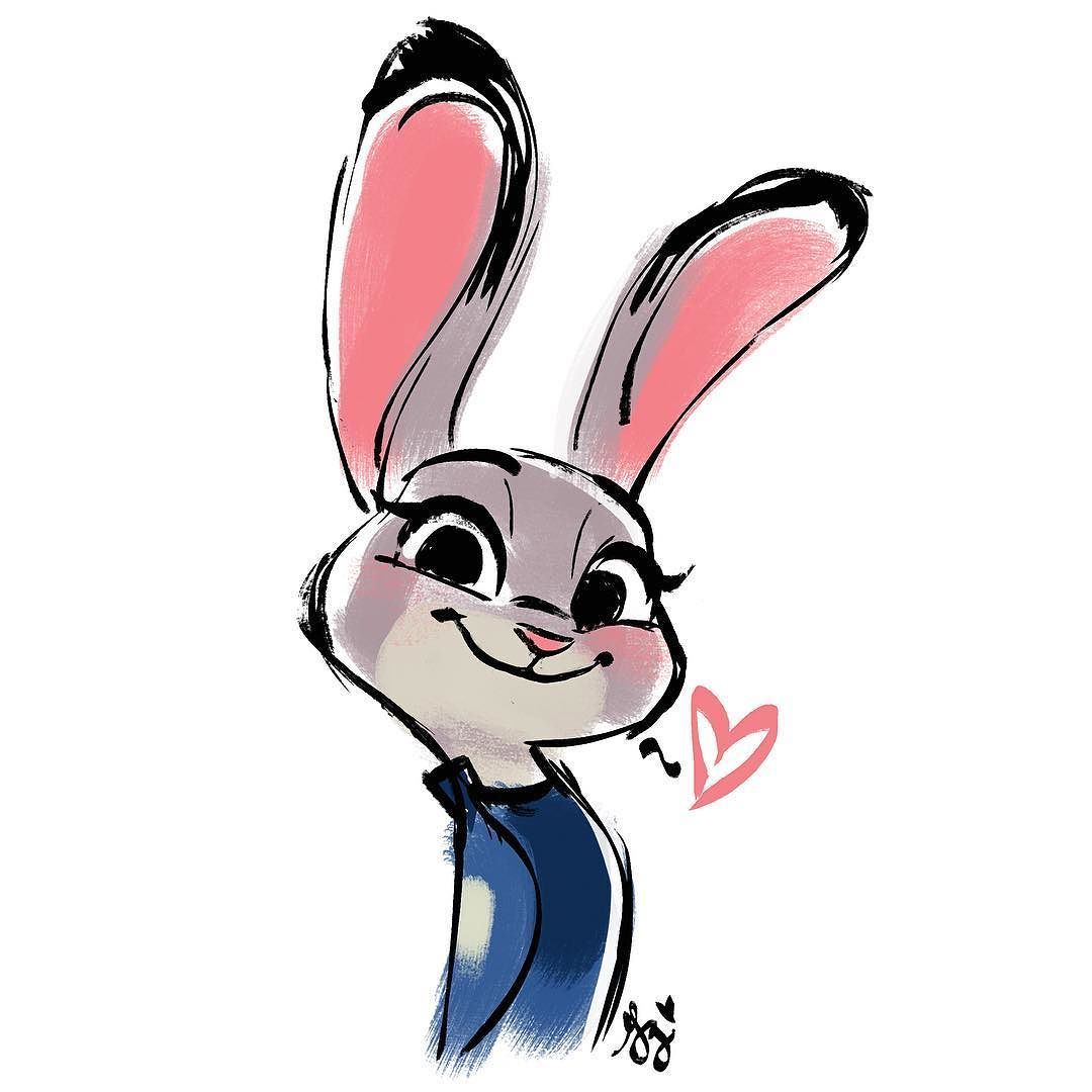 1080x1080 Couldn't Resist Drawing Judy Hopps Fan Art For Zootopia Movie!
