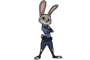 300x200 How To Draw Judy Hopps